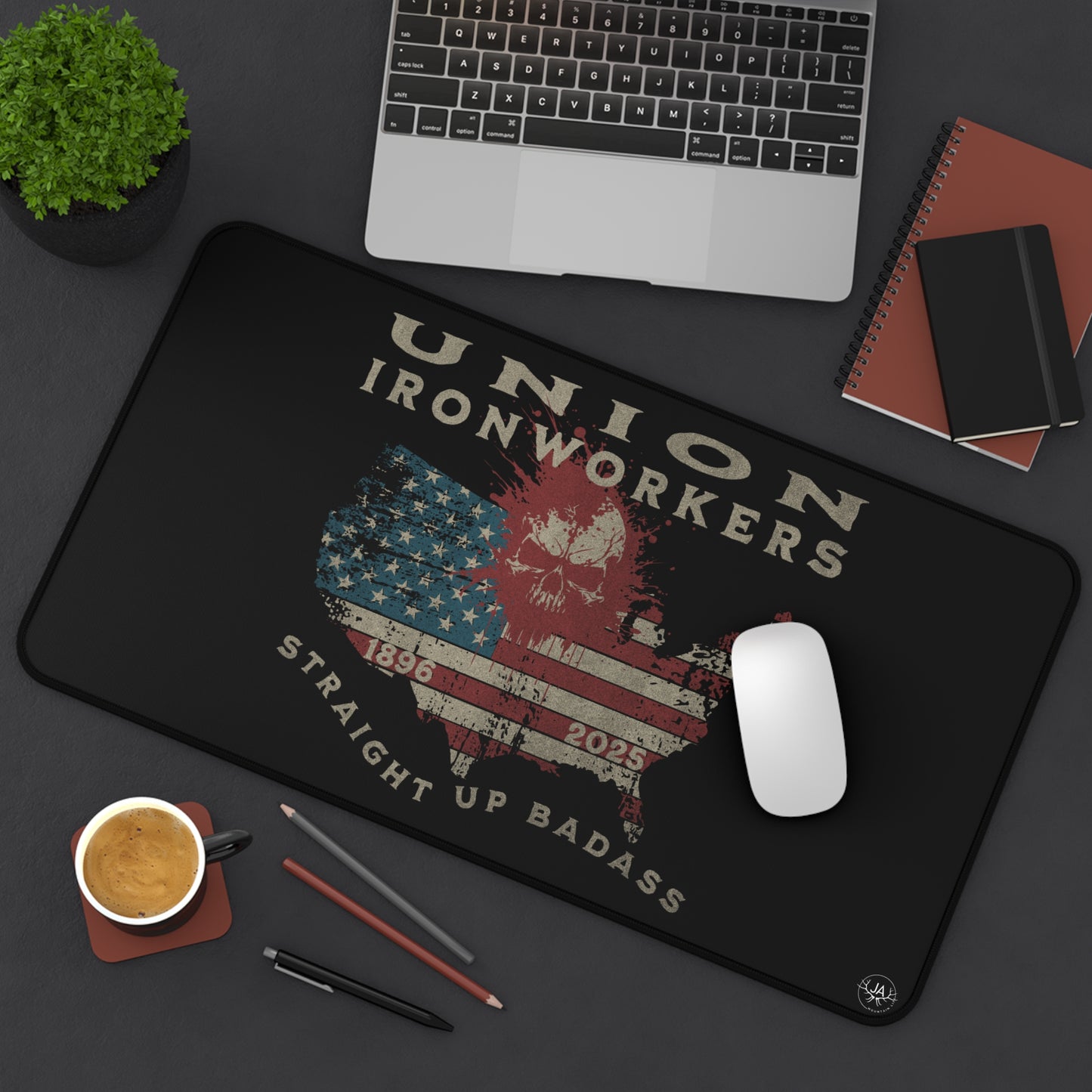 JA Union Ironworkers Desk Mat