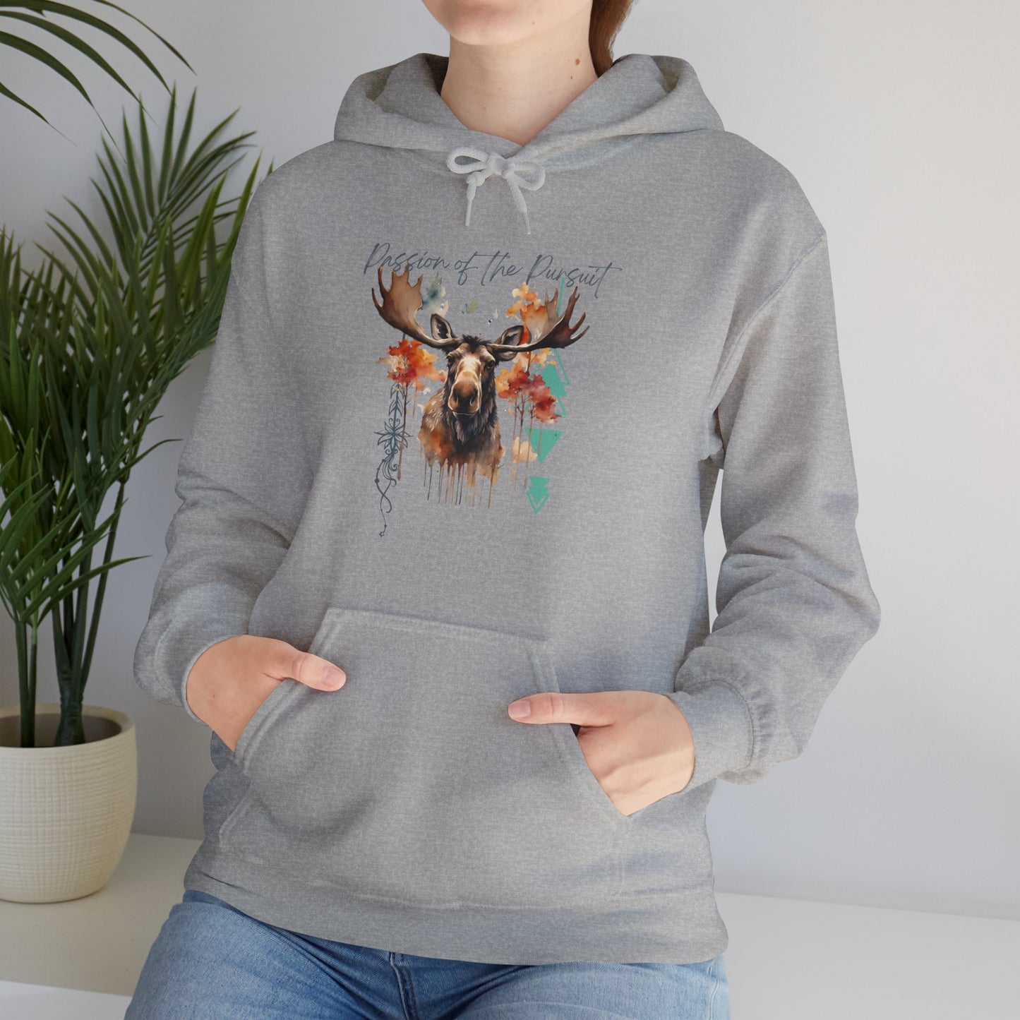 Passion of the Pursuit Moose Hoodie