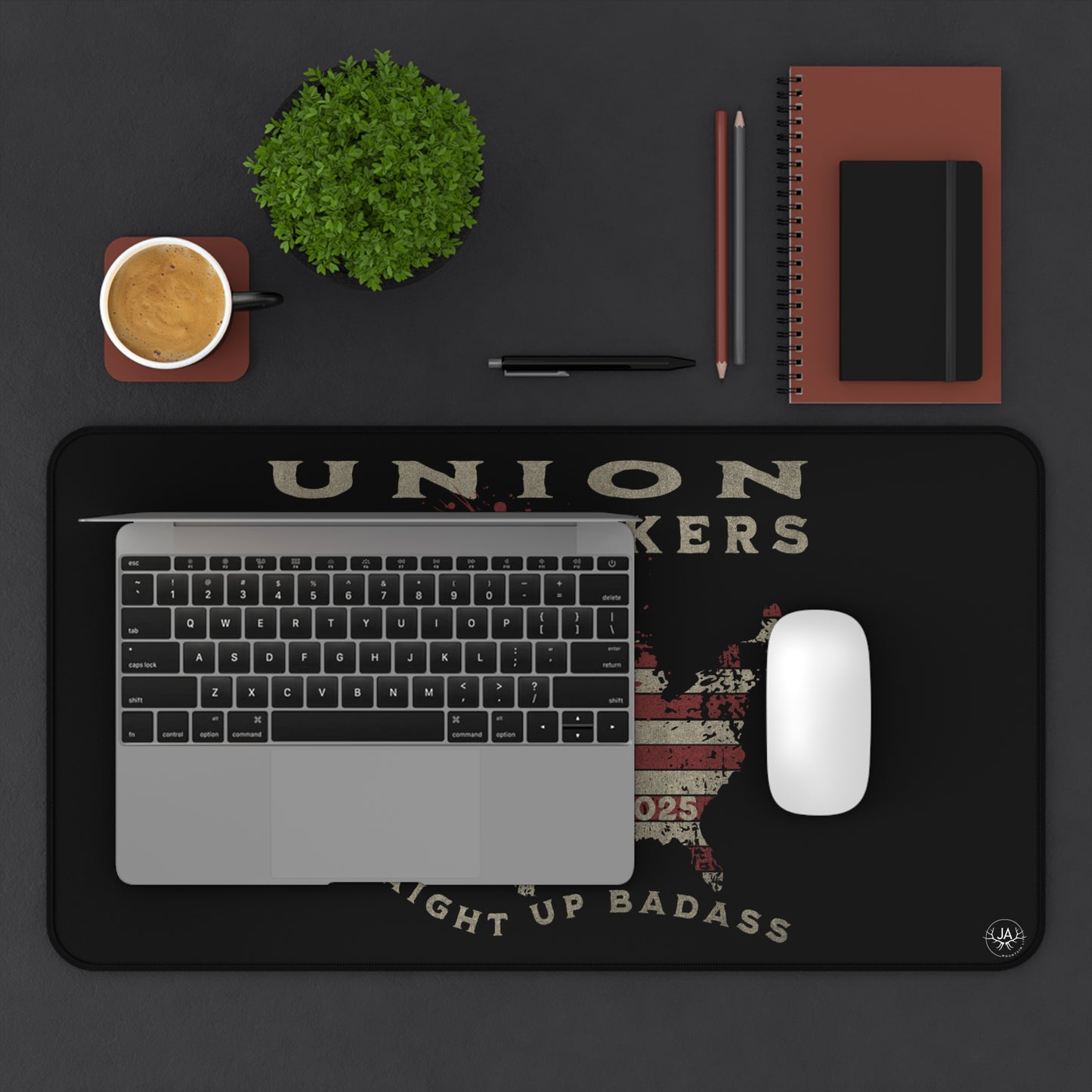 JA Union Ironworkers Desk Mat