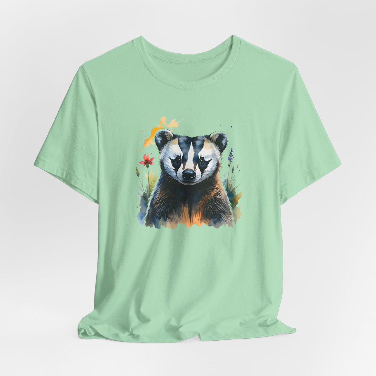 JA Watercolor Badger T-Shirt