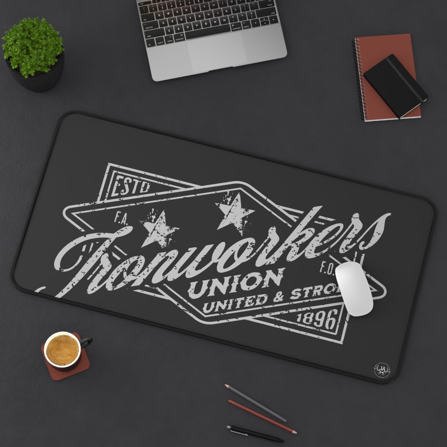 JA Union Ironworkers Desk Mat