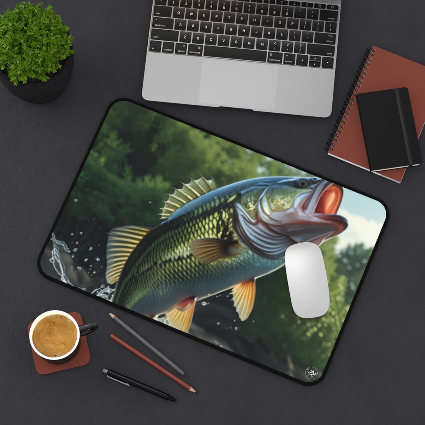 JA Bass Fish'N Desk Mat