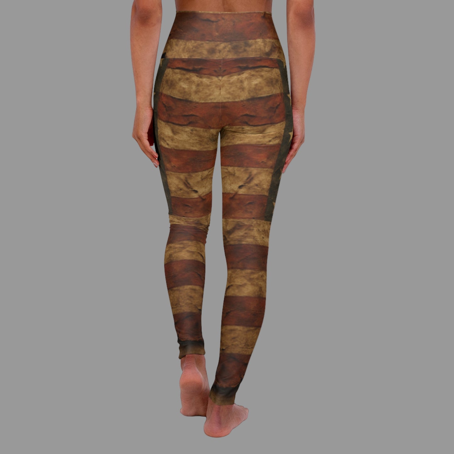 JA Battle Worn Patriot High Waisted Yoga-Leggings
