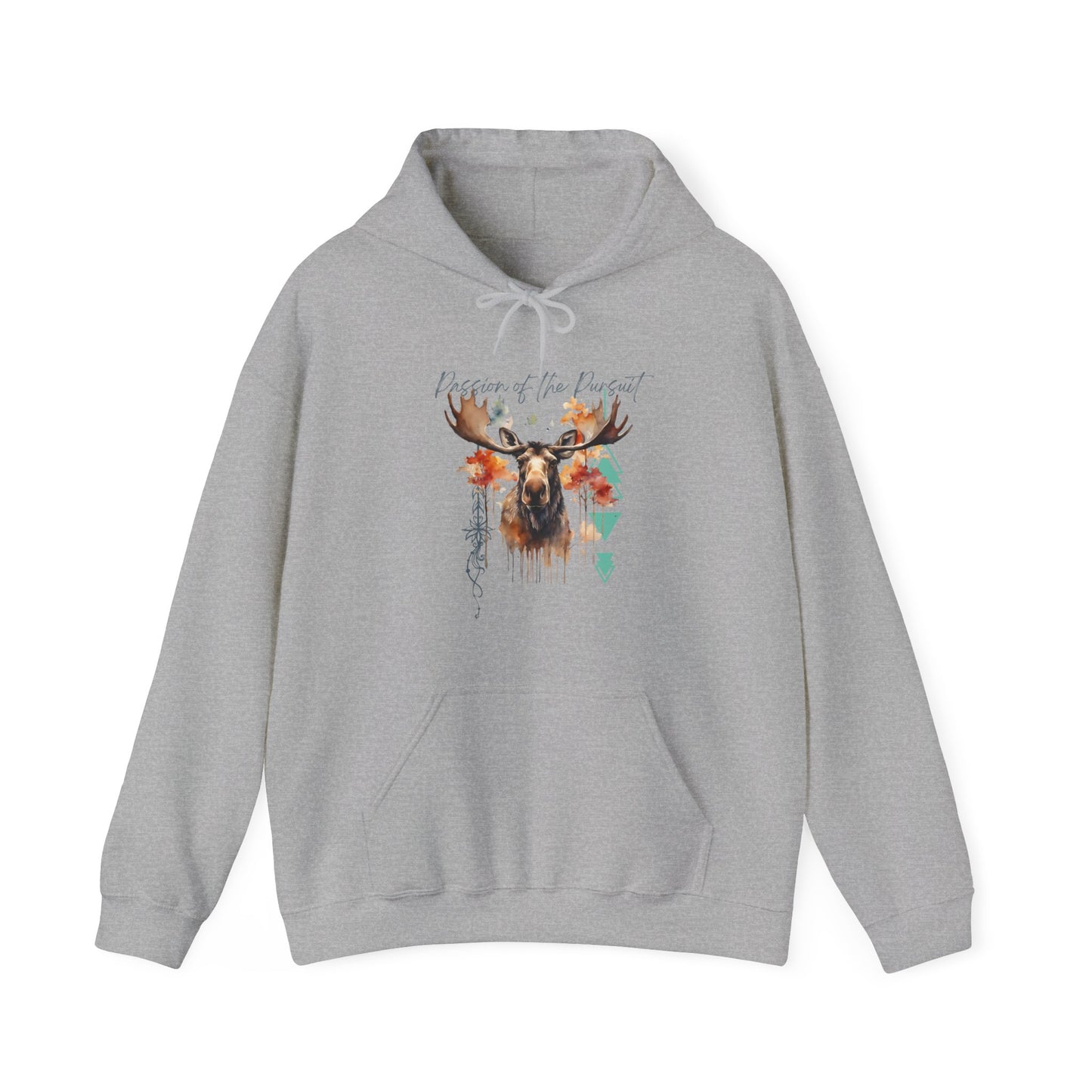 Passion of the Pursuit Moose Hoodie