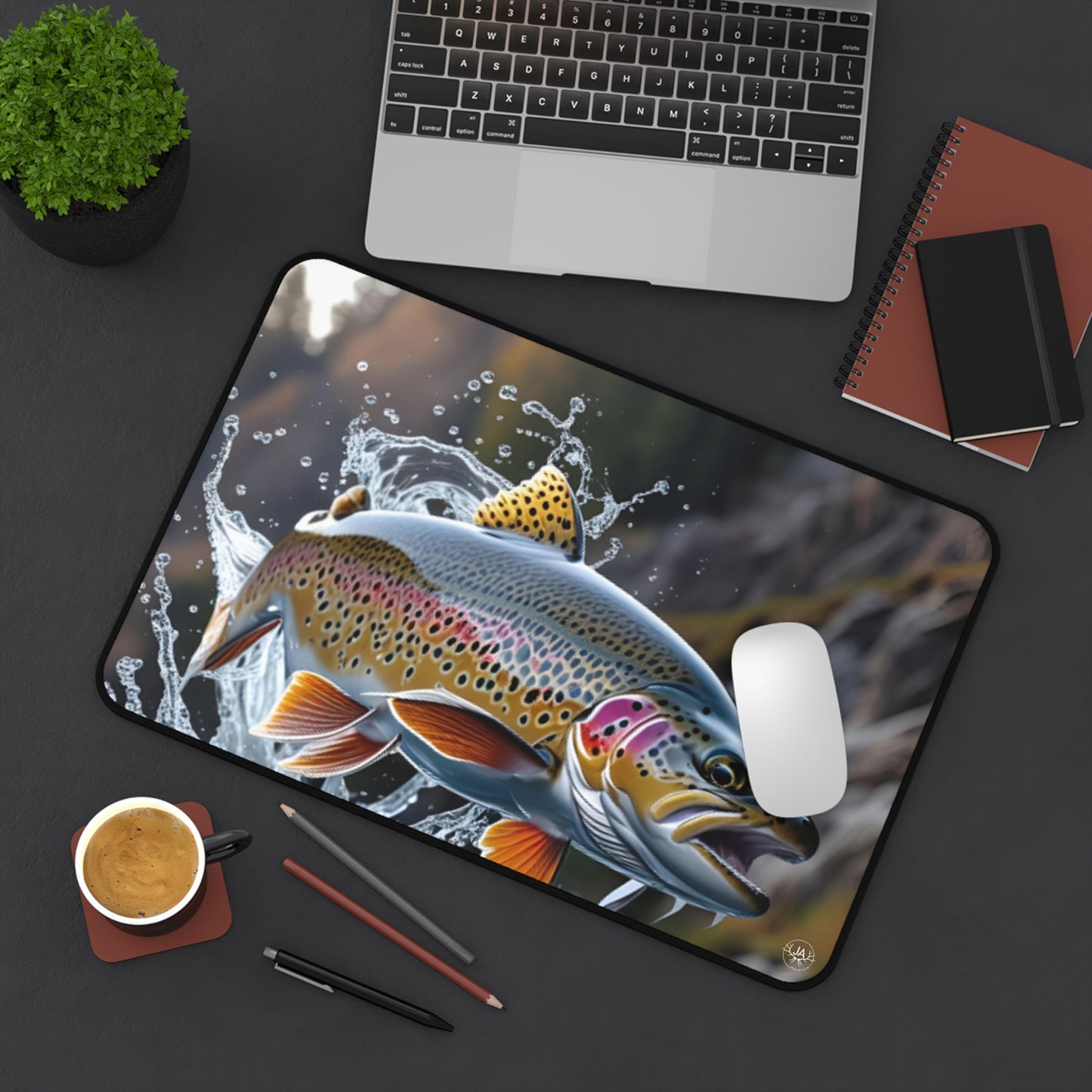 JA Rainbow Trout Desk Mat