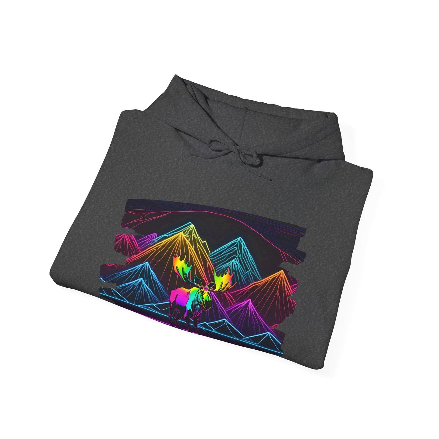The King Awaits Neon Moose Hoodie