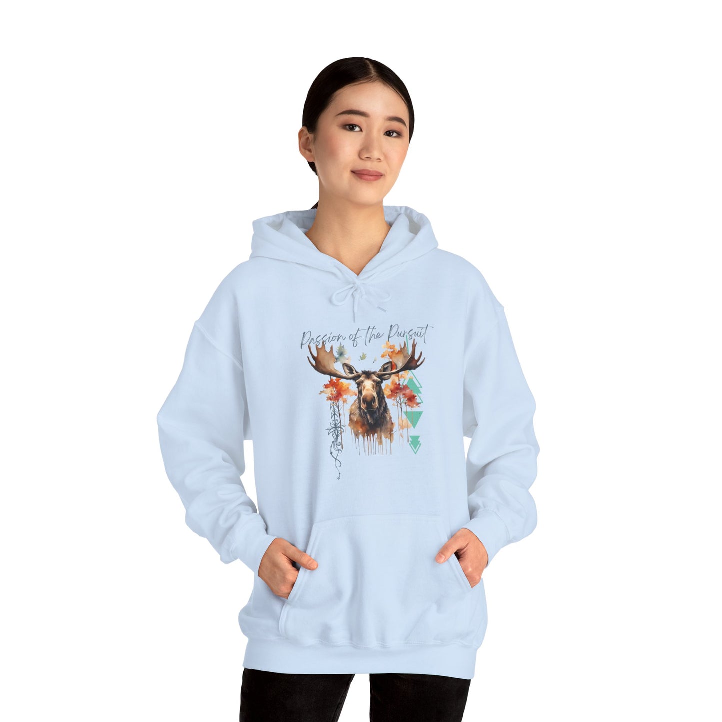 Passion of the Pursuit Moose Hoodie