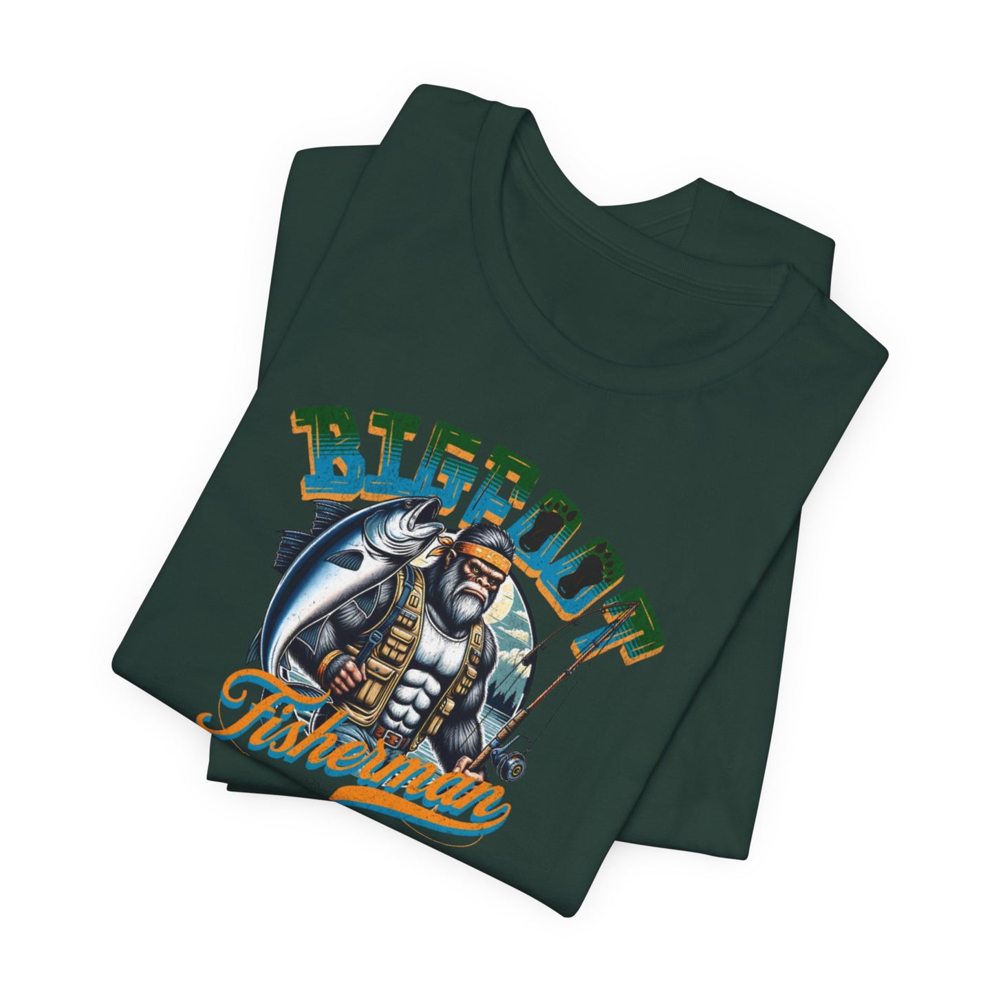 JA Bigfoot Fisherman T-Shirt