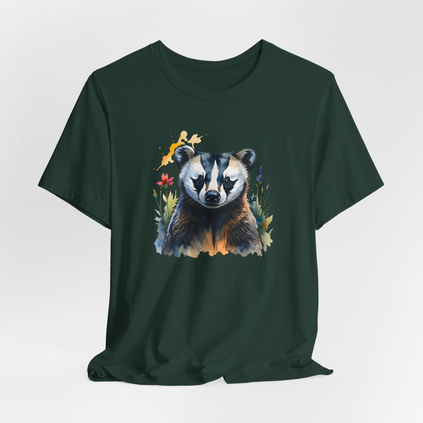 JA Watercolor Badger T-Shirt