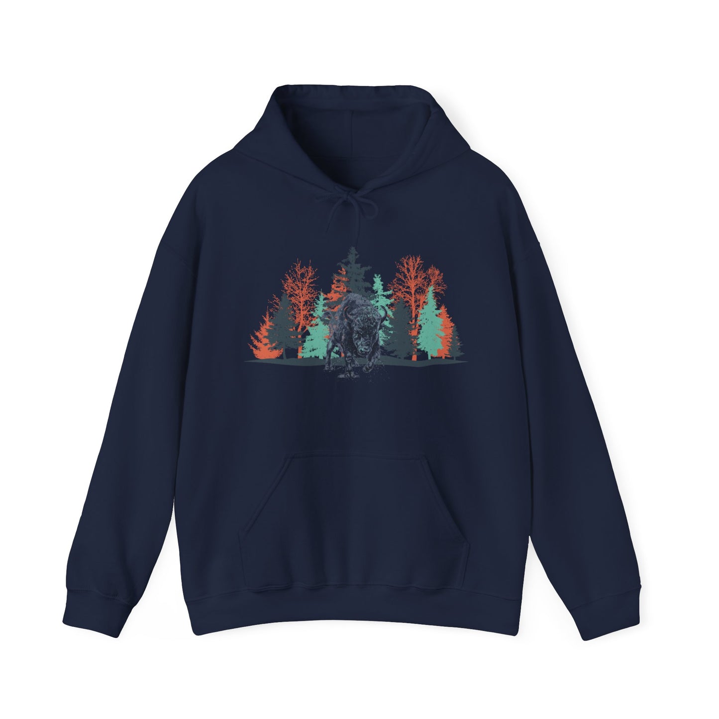 Bison in the Woods Hoodie