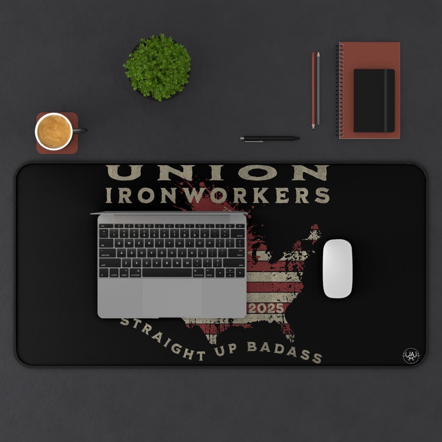 JA Union Ironworkers Desk Mat