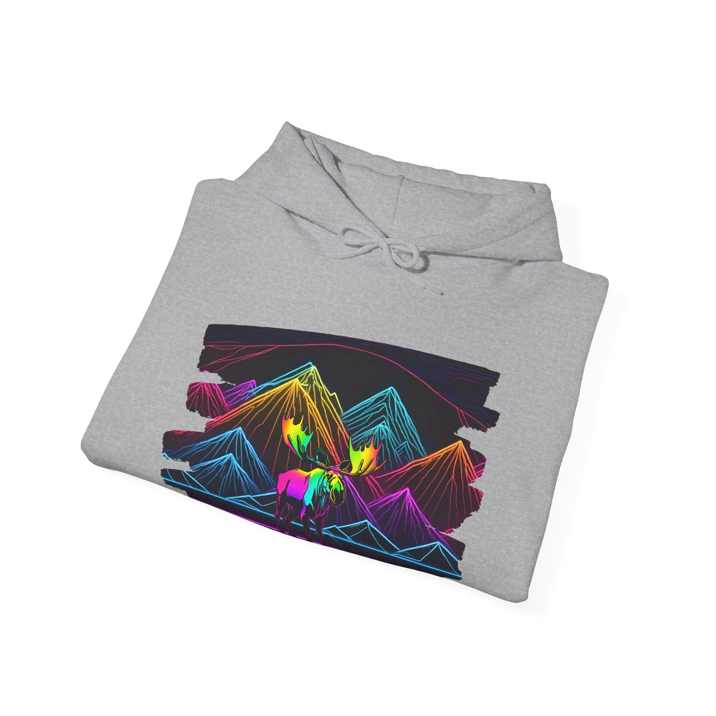 The King Awaits Neon Moose Hoodie