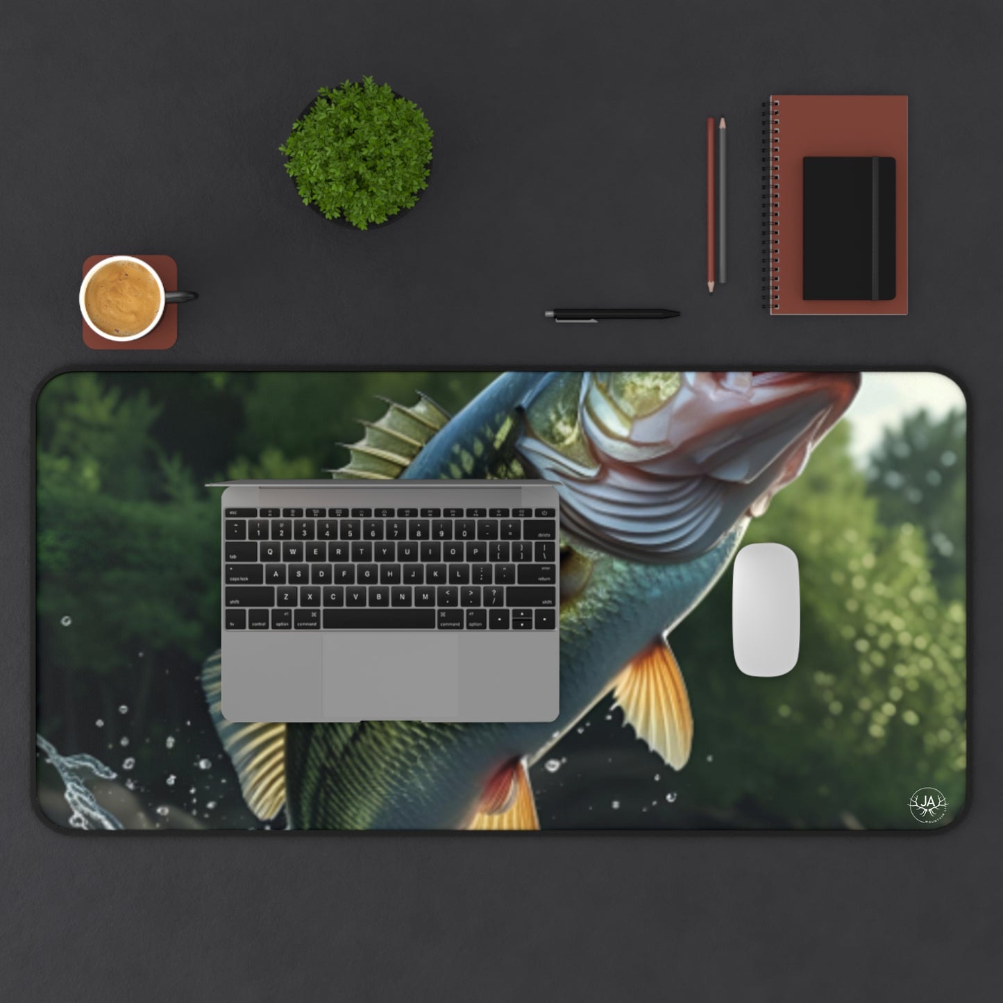 JA Bass Fish'N Desk Mat