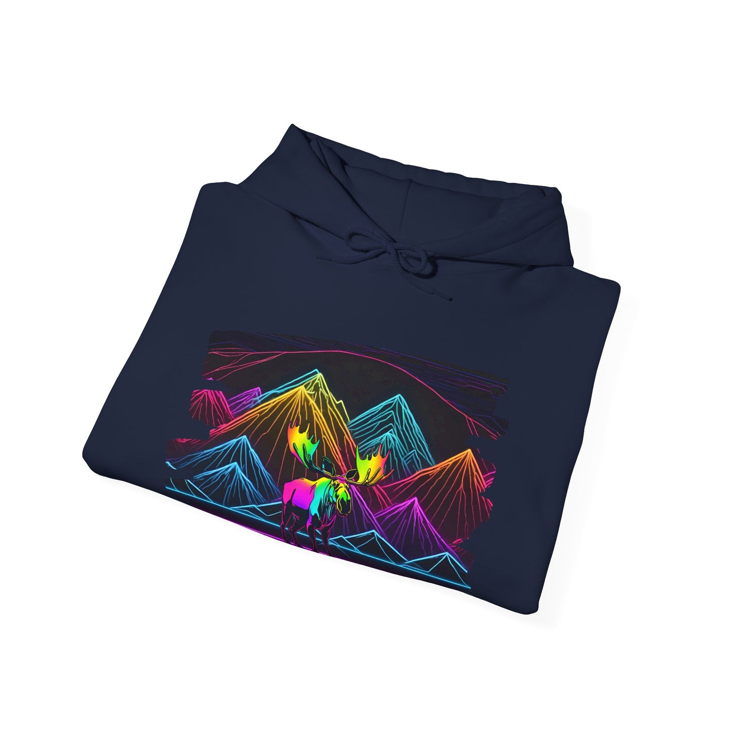 The King Awaits Neon Moose Hoodie