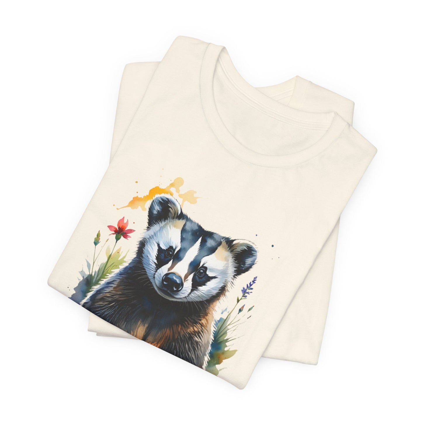 JA Watercolor Badger T-Shirt