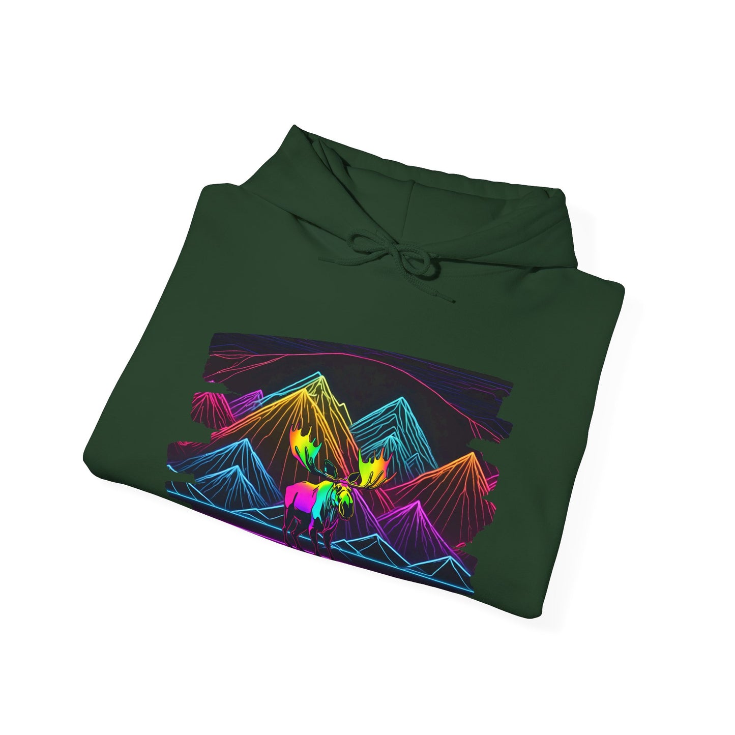 The King Awaits Neon Moose Hoodie