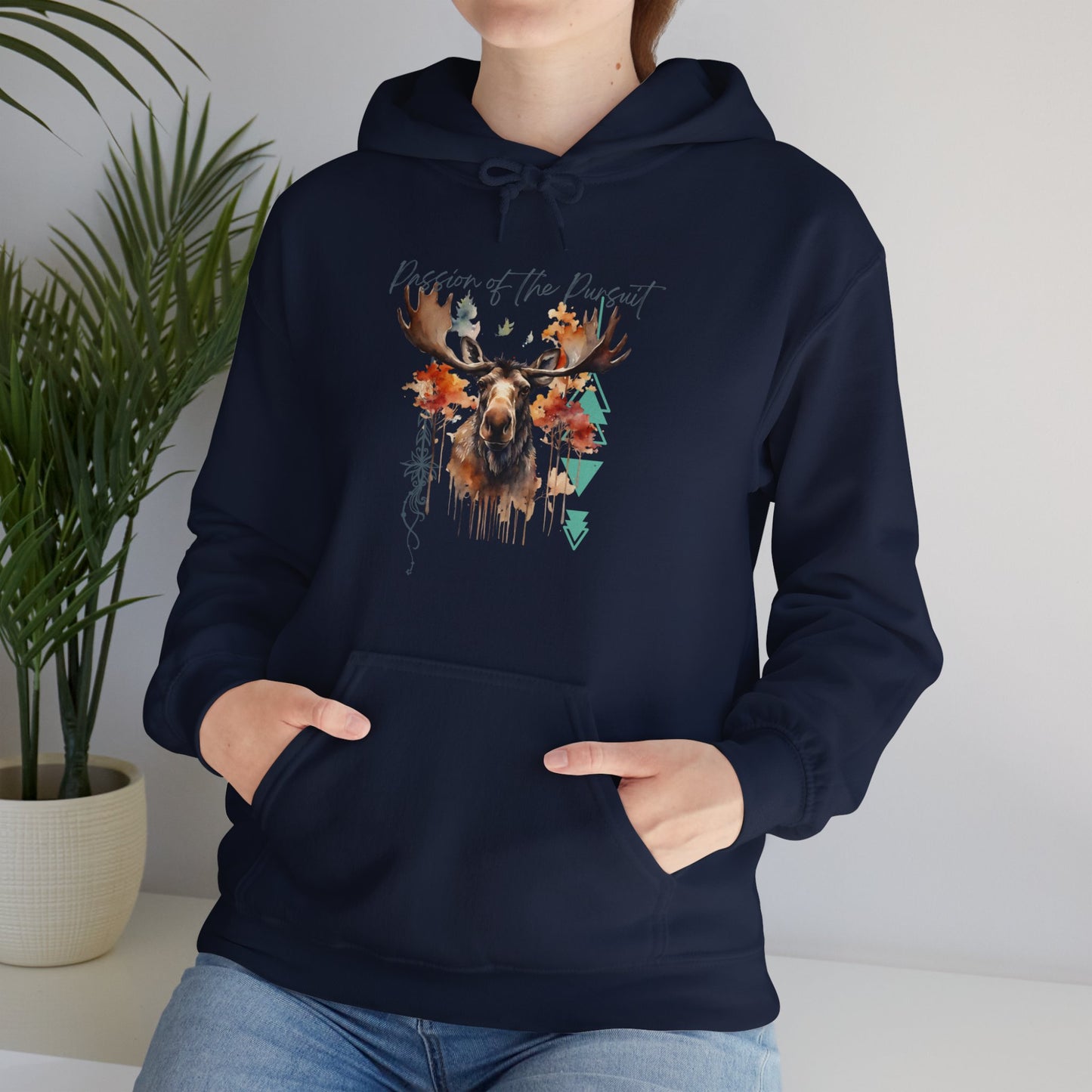 Passion of the Pursuit Moose Hoodie