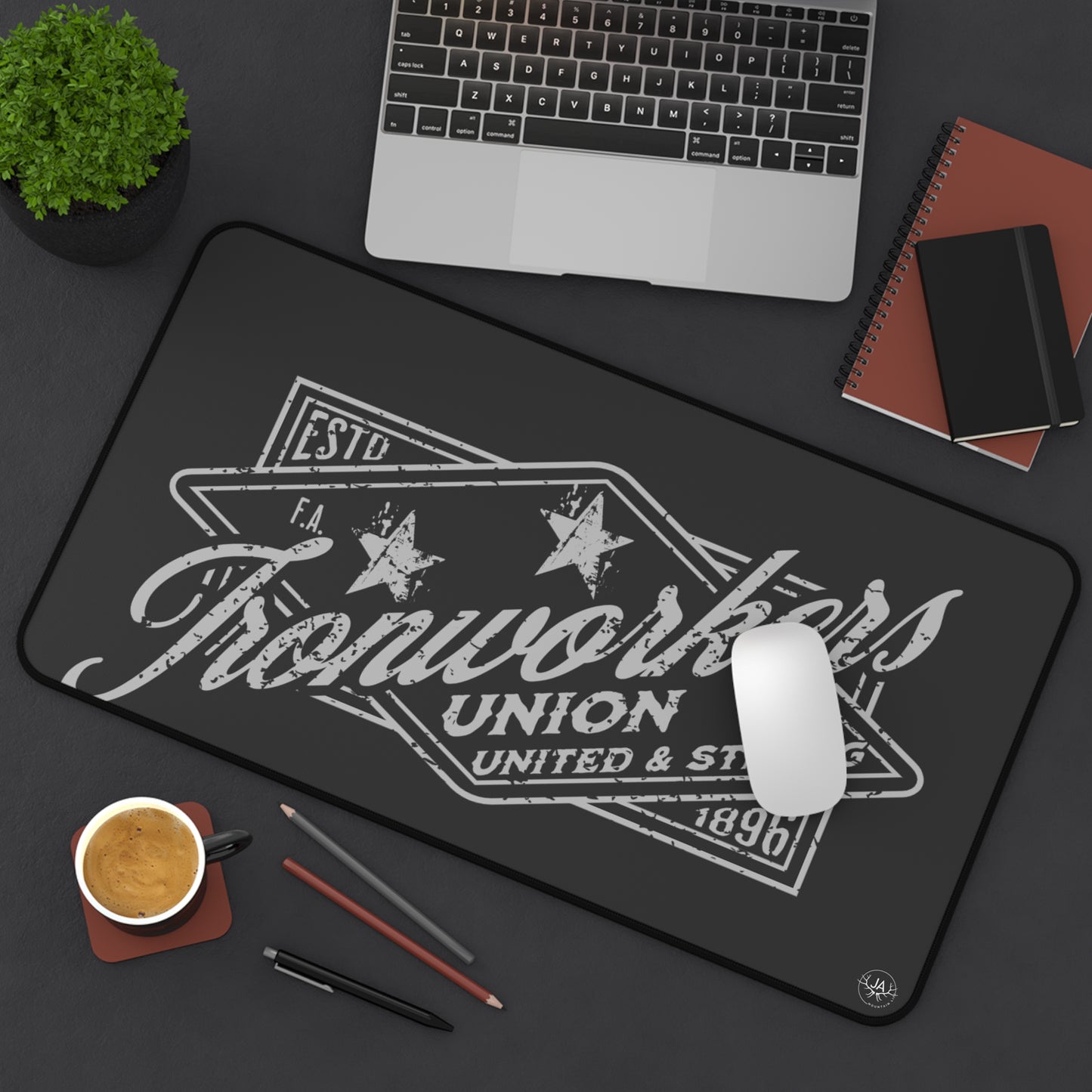 JA Union Ironworkers Desk Mat
