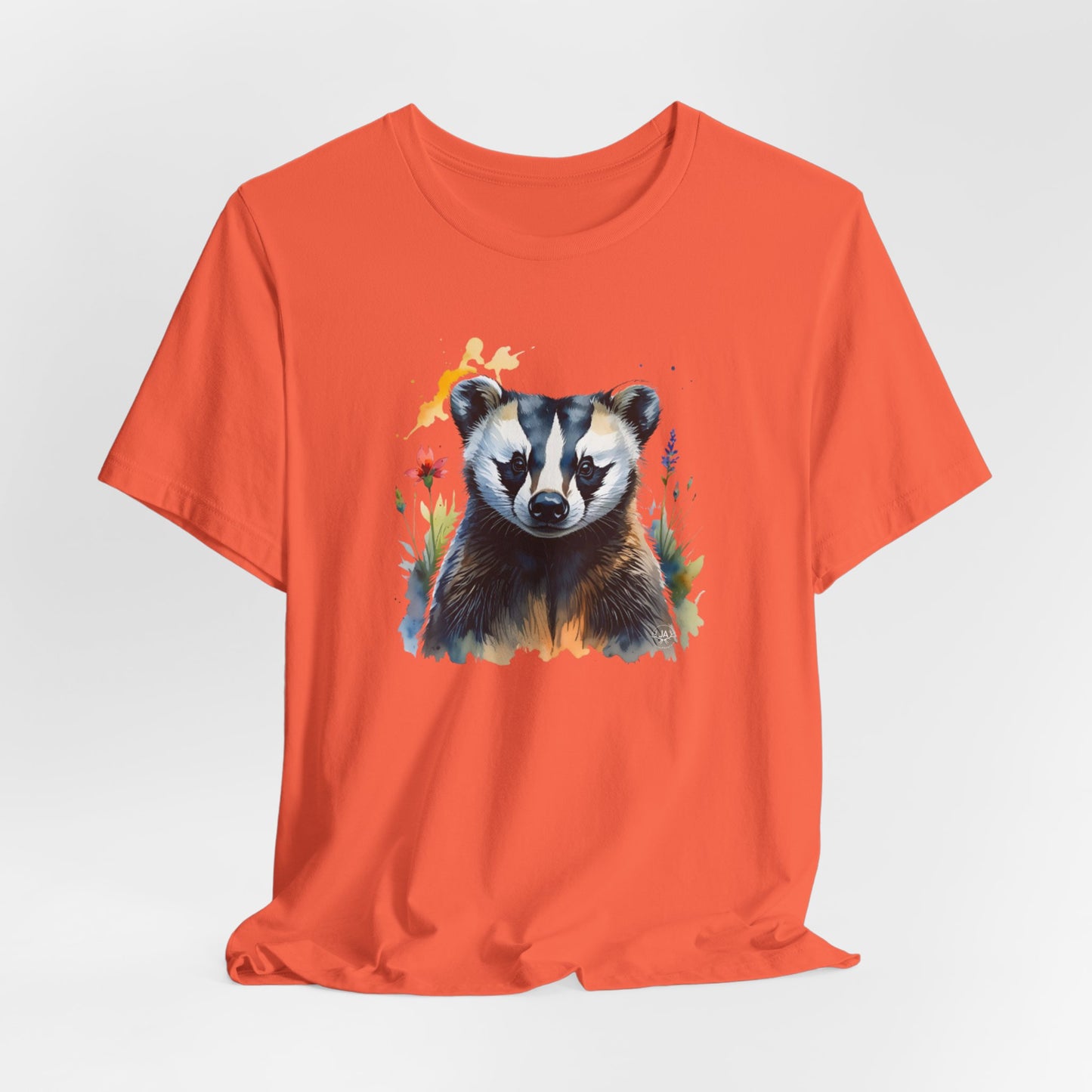 JA Watercolor Badger T-Shirt