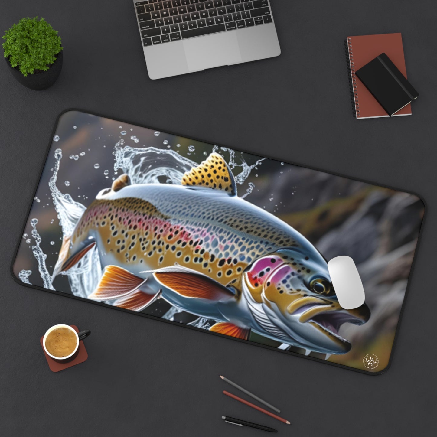 JA Rainbow Trout Desk Mat