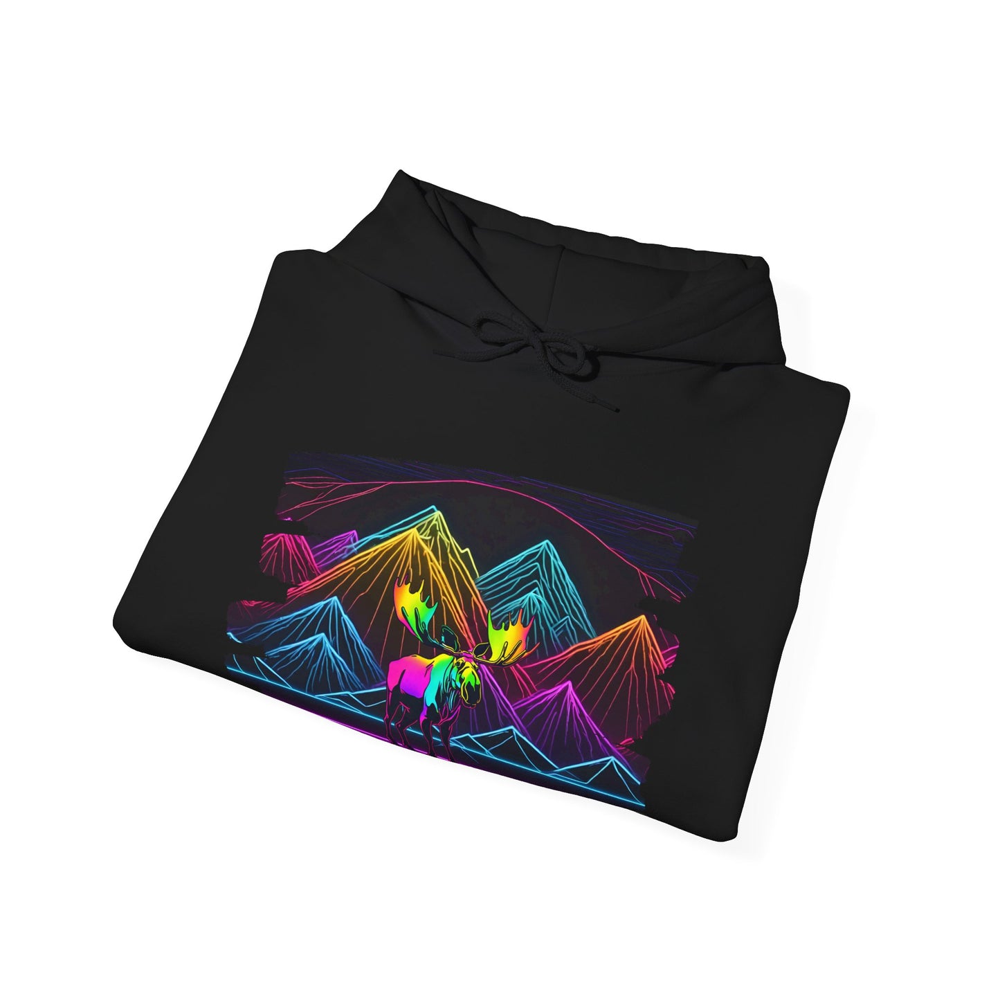 The King Awaits Neon Moose Hoodie