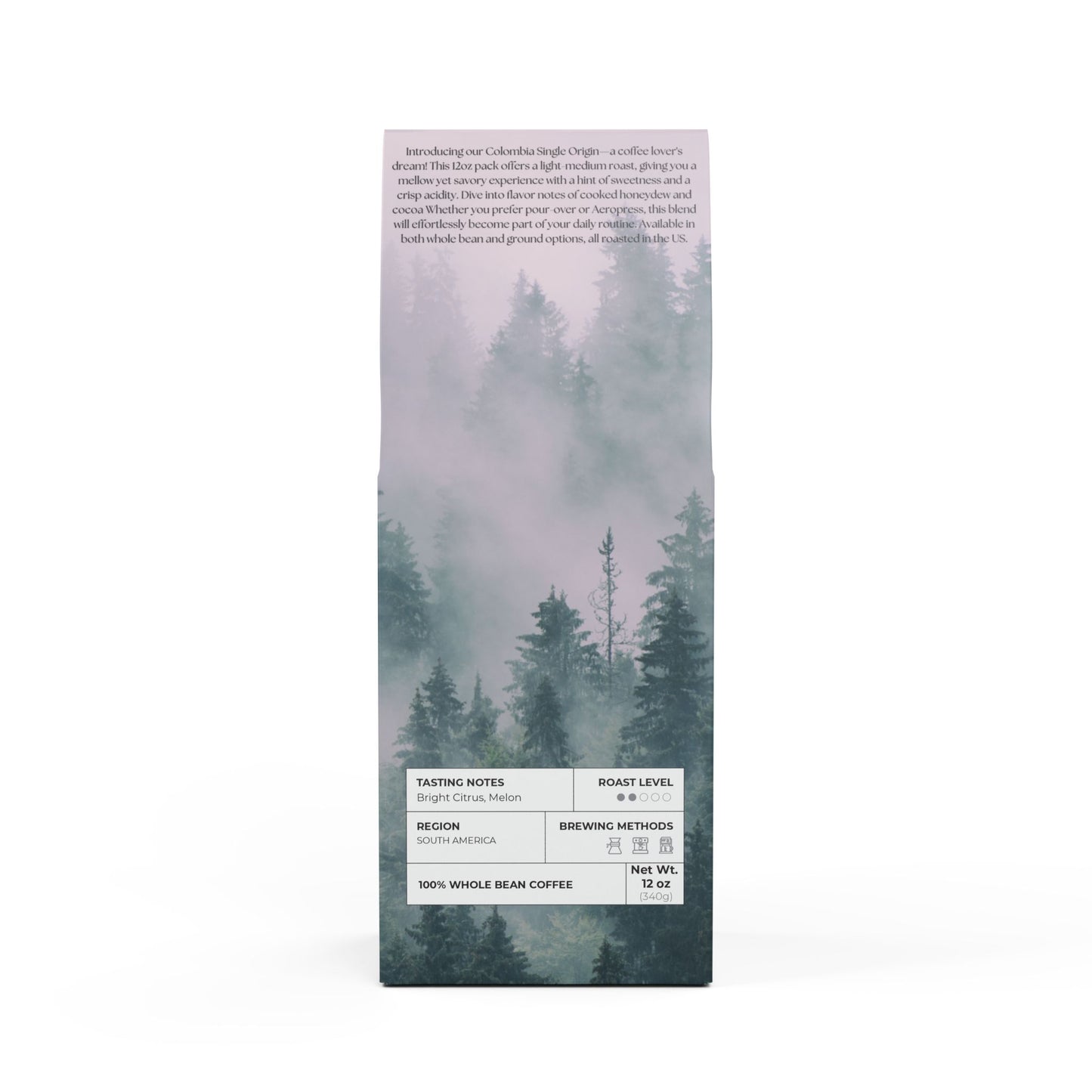JA Colombia Single Origin Coffee (Light-Medium Roast)