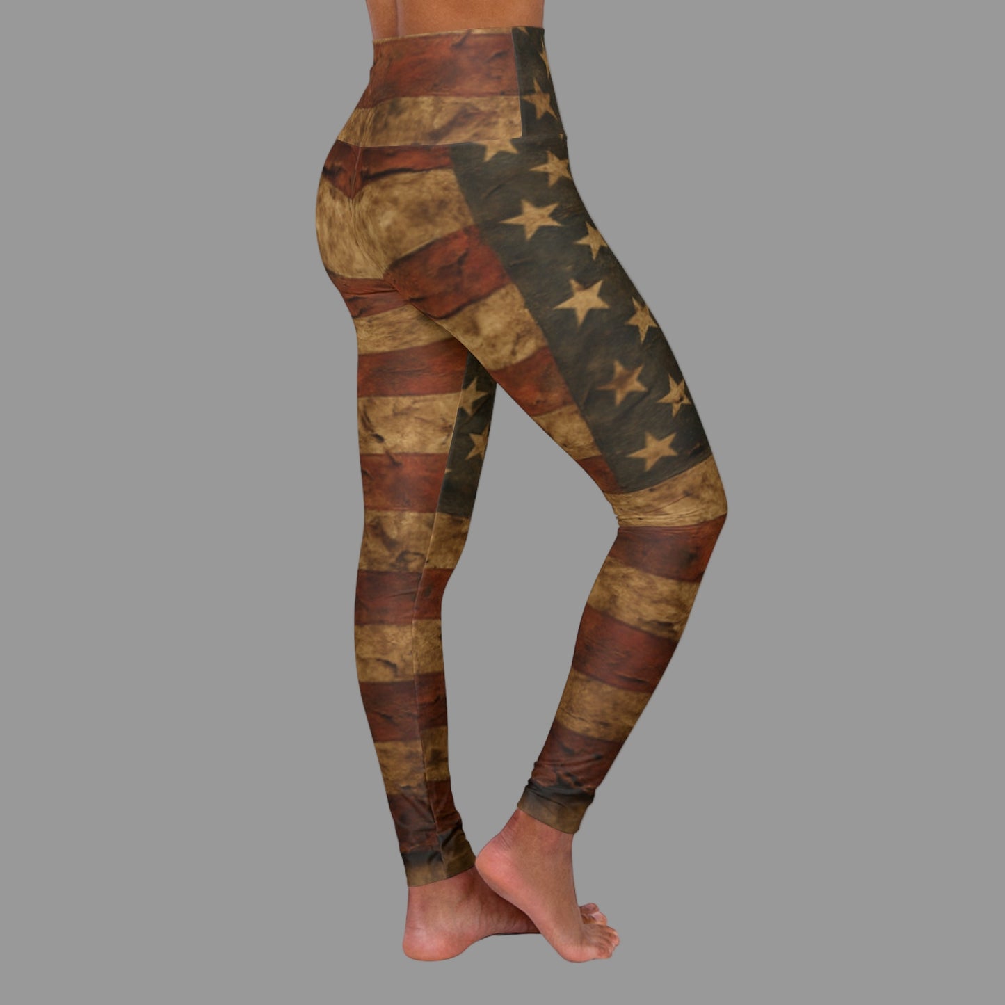 JA Battle Worn Patriot High Waisted Yoga-Leggings