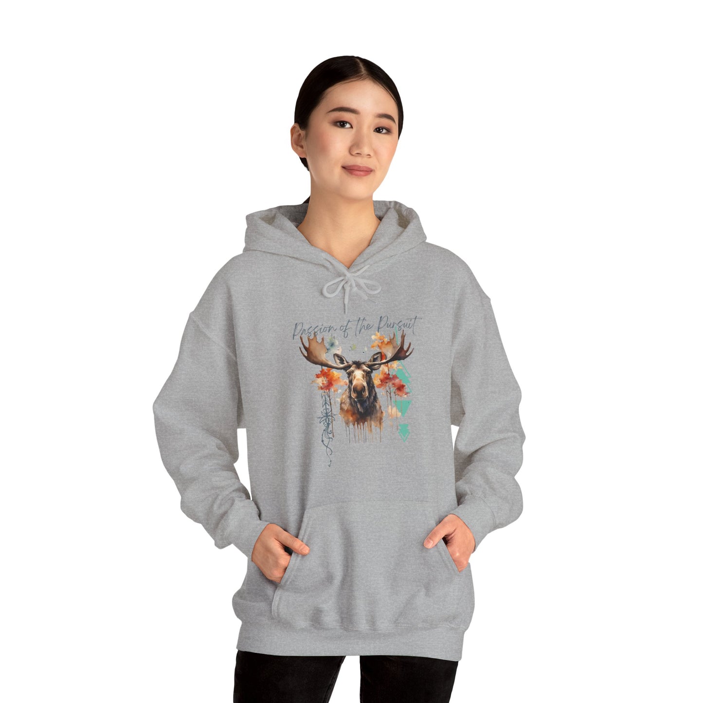 Passion of the Pursuit Moose Hoodie
