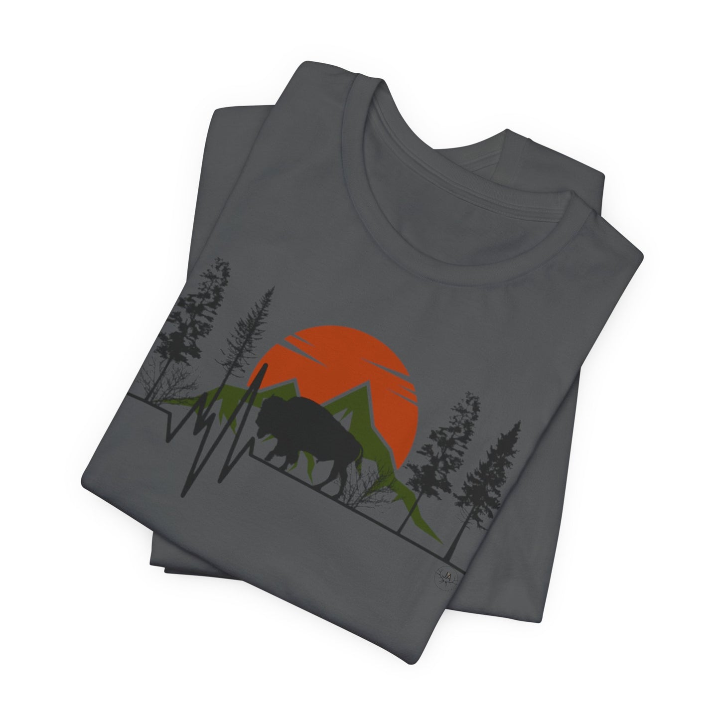 BISON HEARTBEAT Unisex Jersey Short Sleeve Tee
