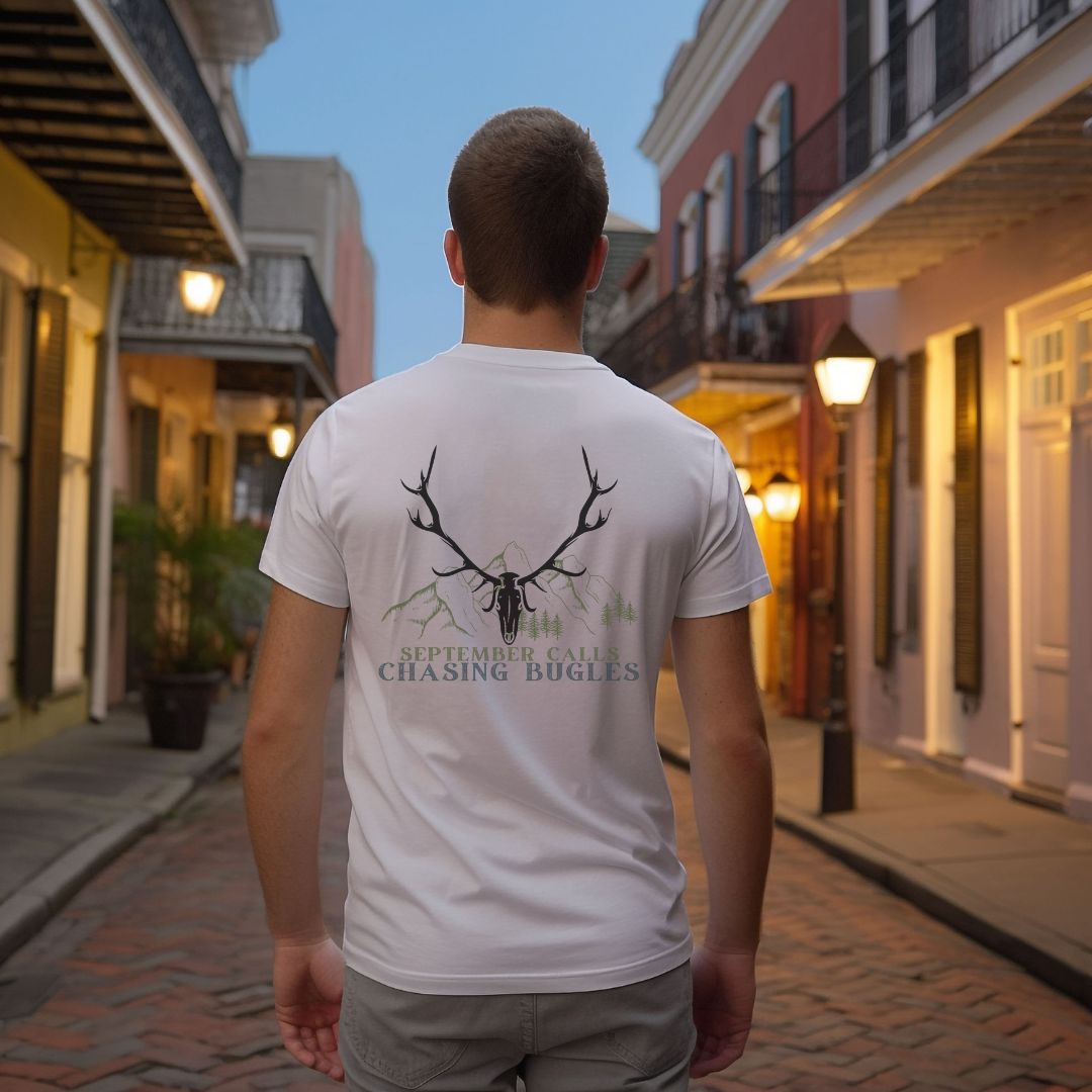 September Calls Chasing Bugles Tee