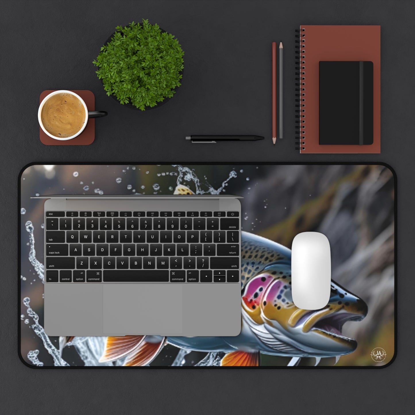 JA Rainbow Trout Desk Mat