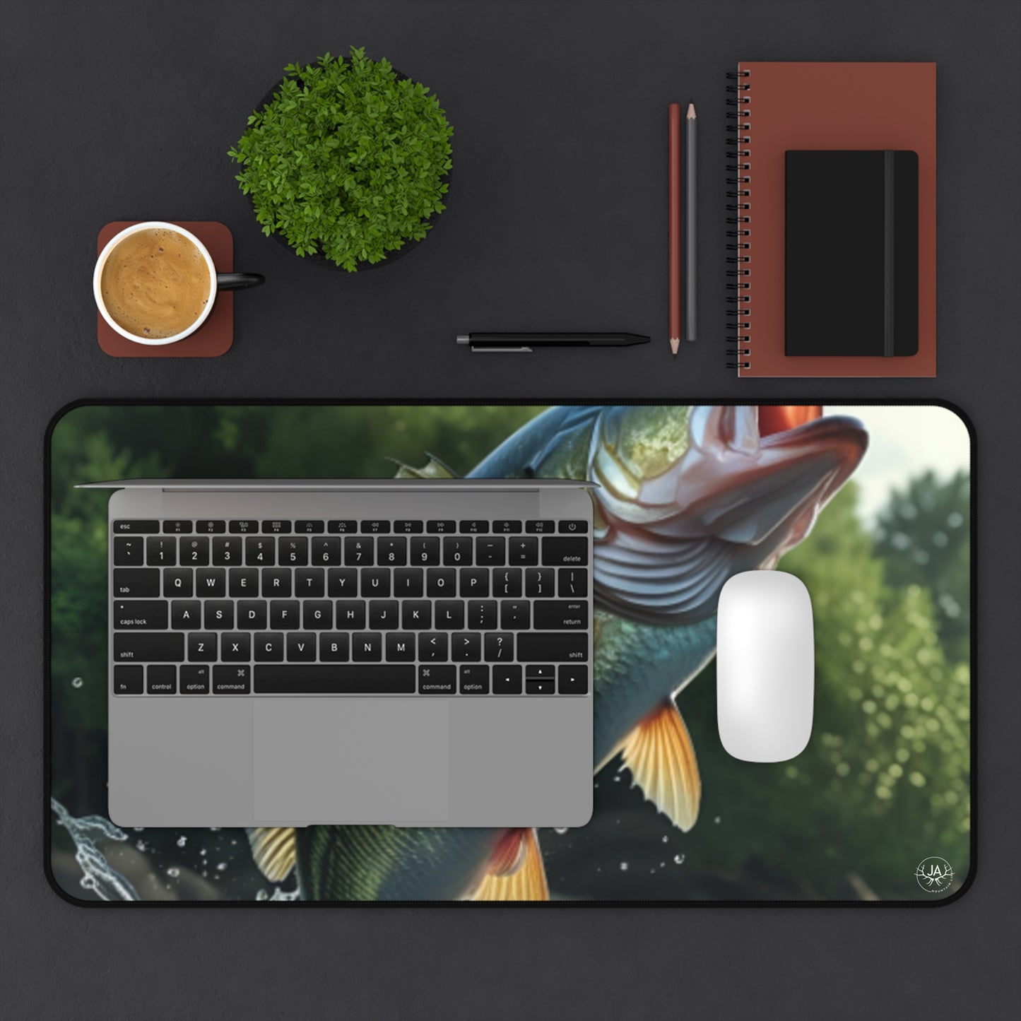 JA Bass Fish'N Desk Mat