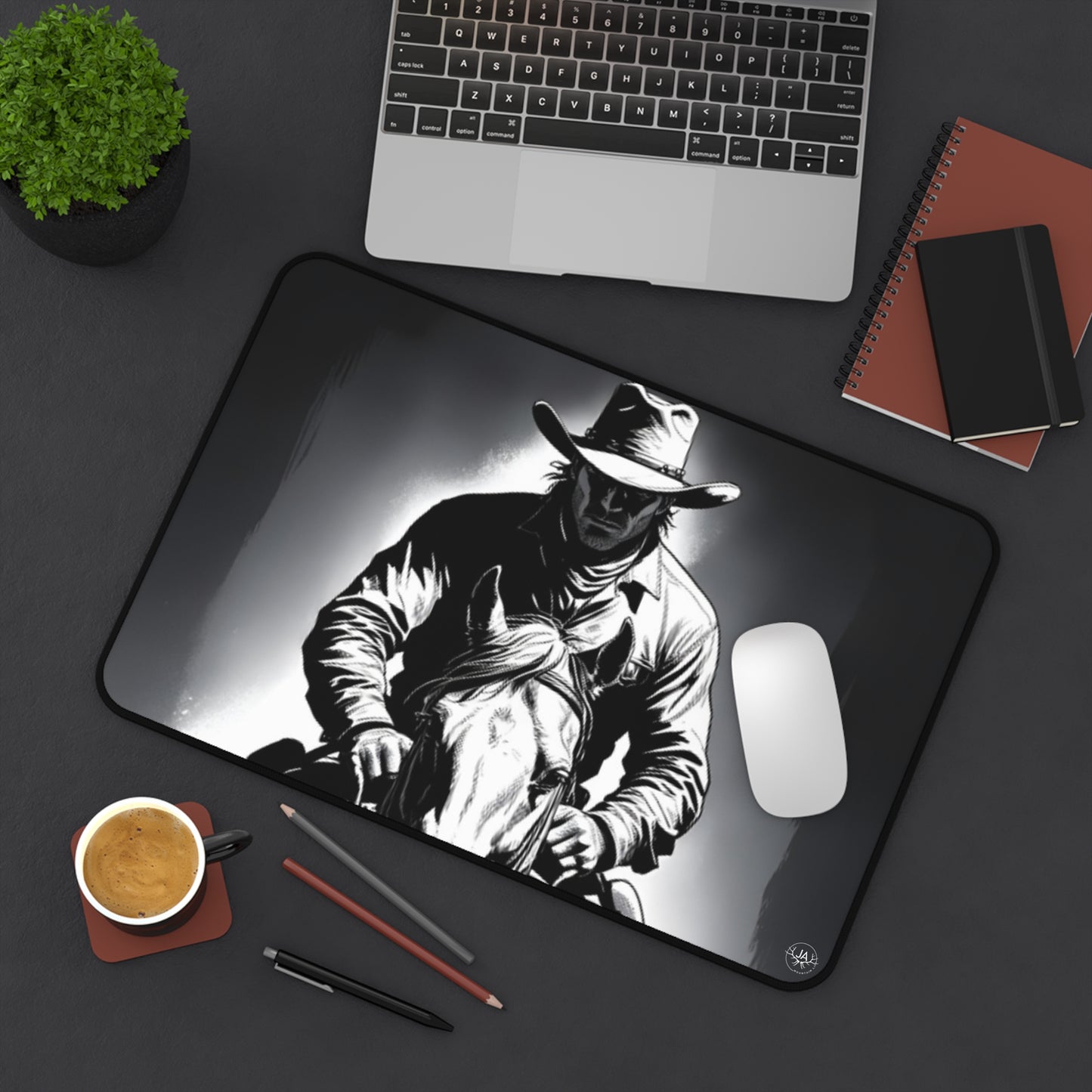 JA Western Cowboy Desk Mat