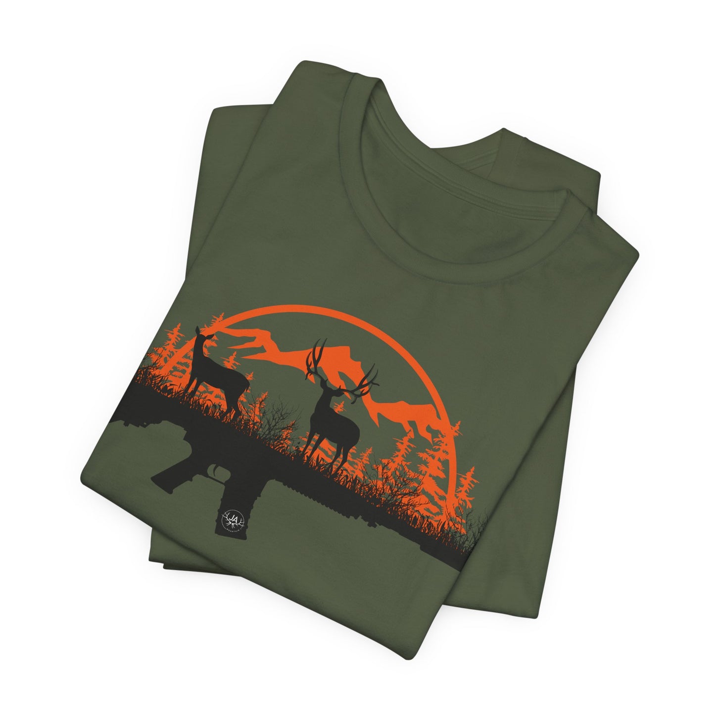 JA Muley rifle Short Sleeve Tee