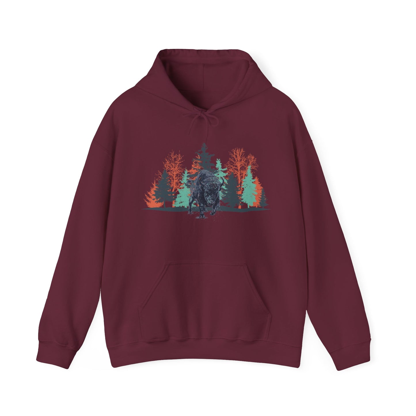Bison in the Woods Hoodie