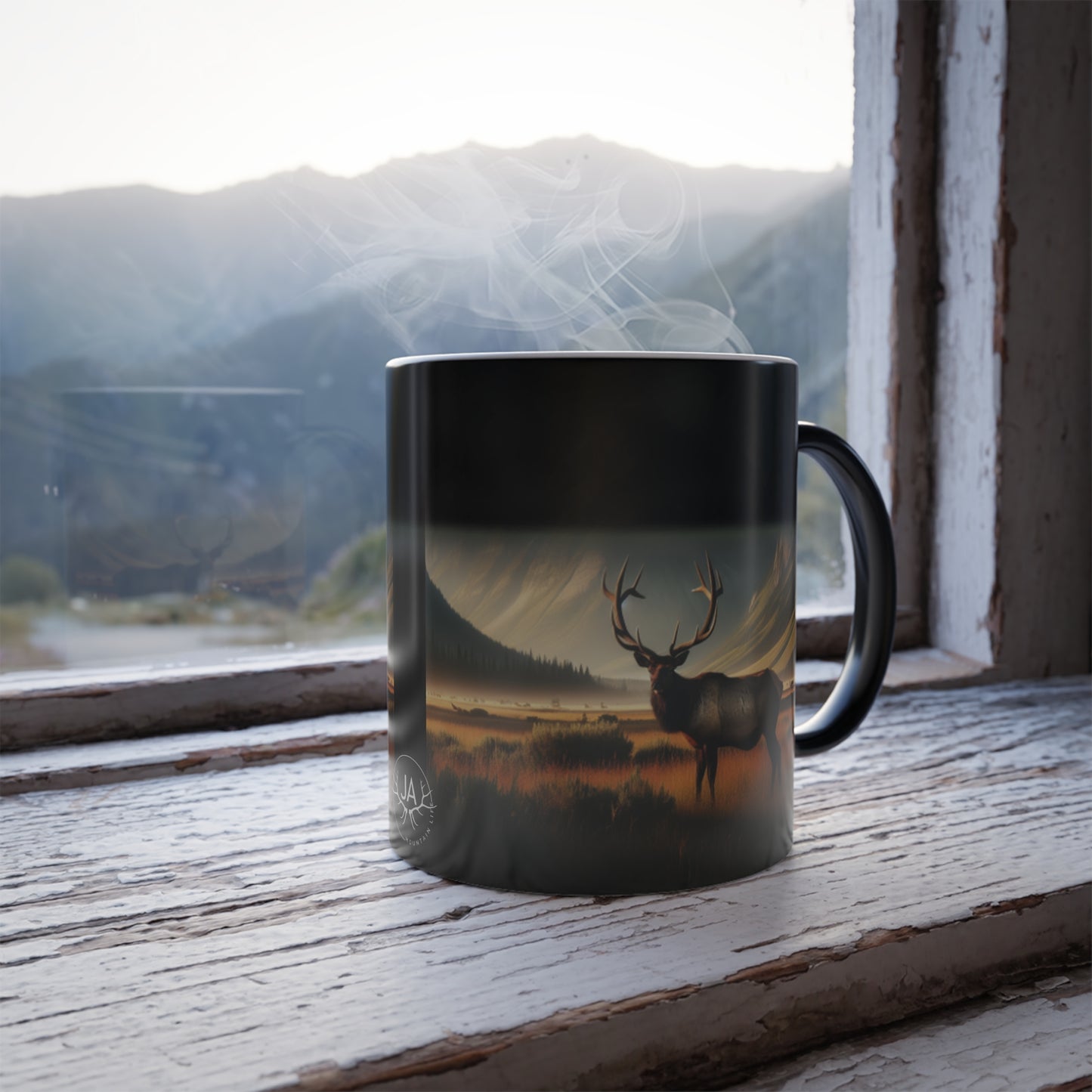 Color Morphing Early Morning Bull Mug