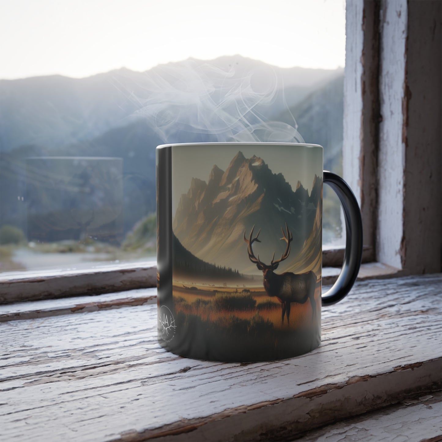 Color Morphing Early Morning Bull Mug