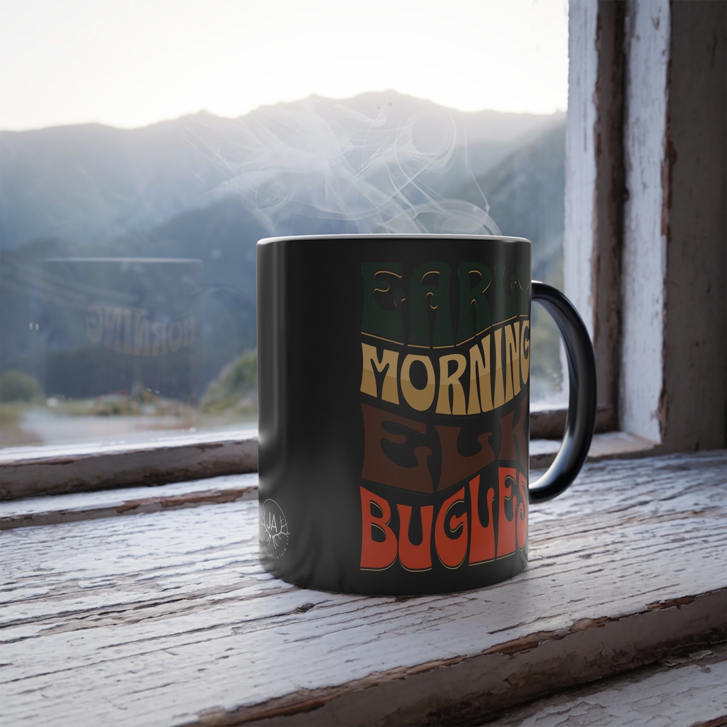 JA Color Morphing Early Morning Elk Bugles Mug