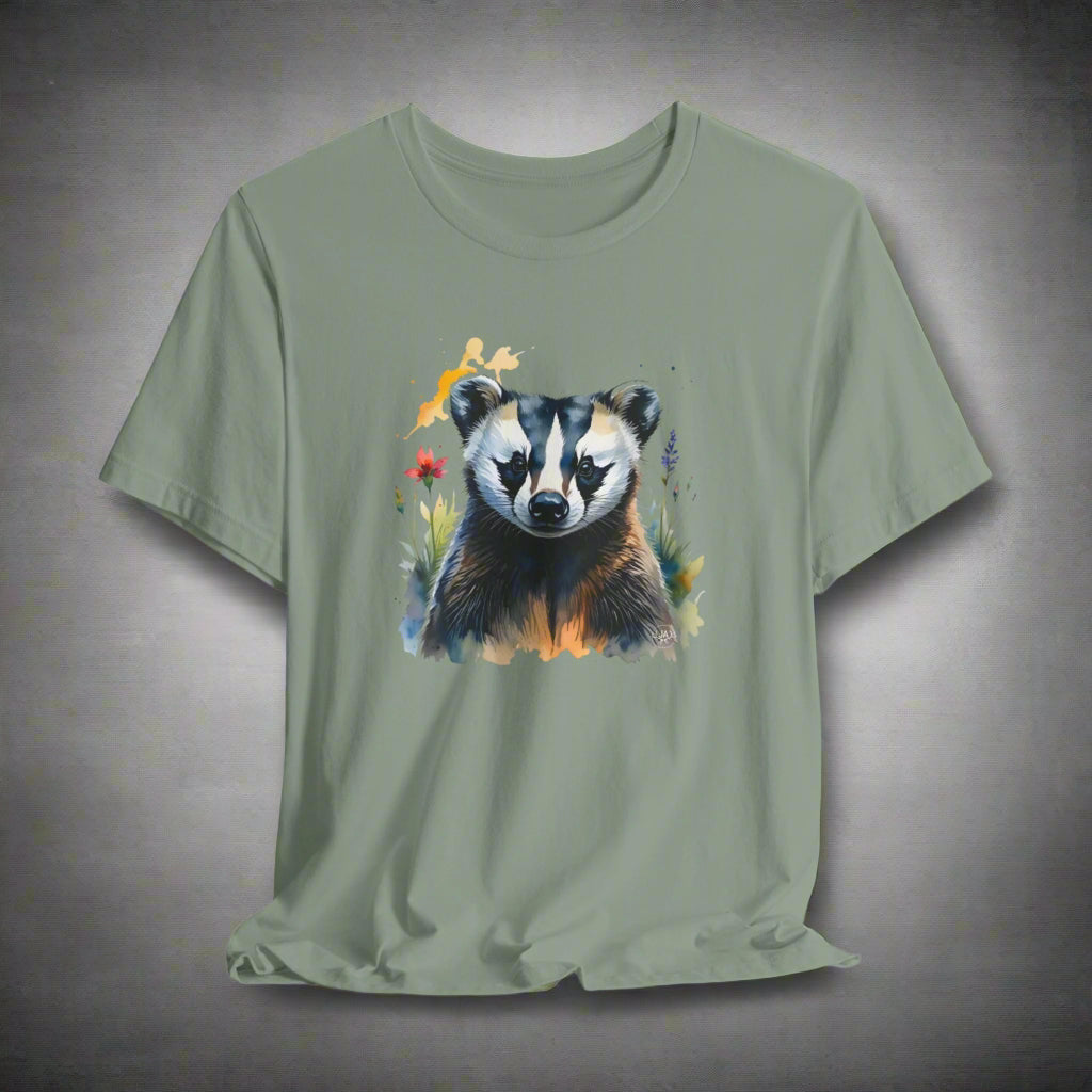 JA Watercolor Badger T-Shirt