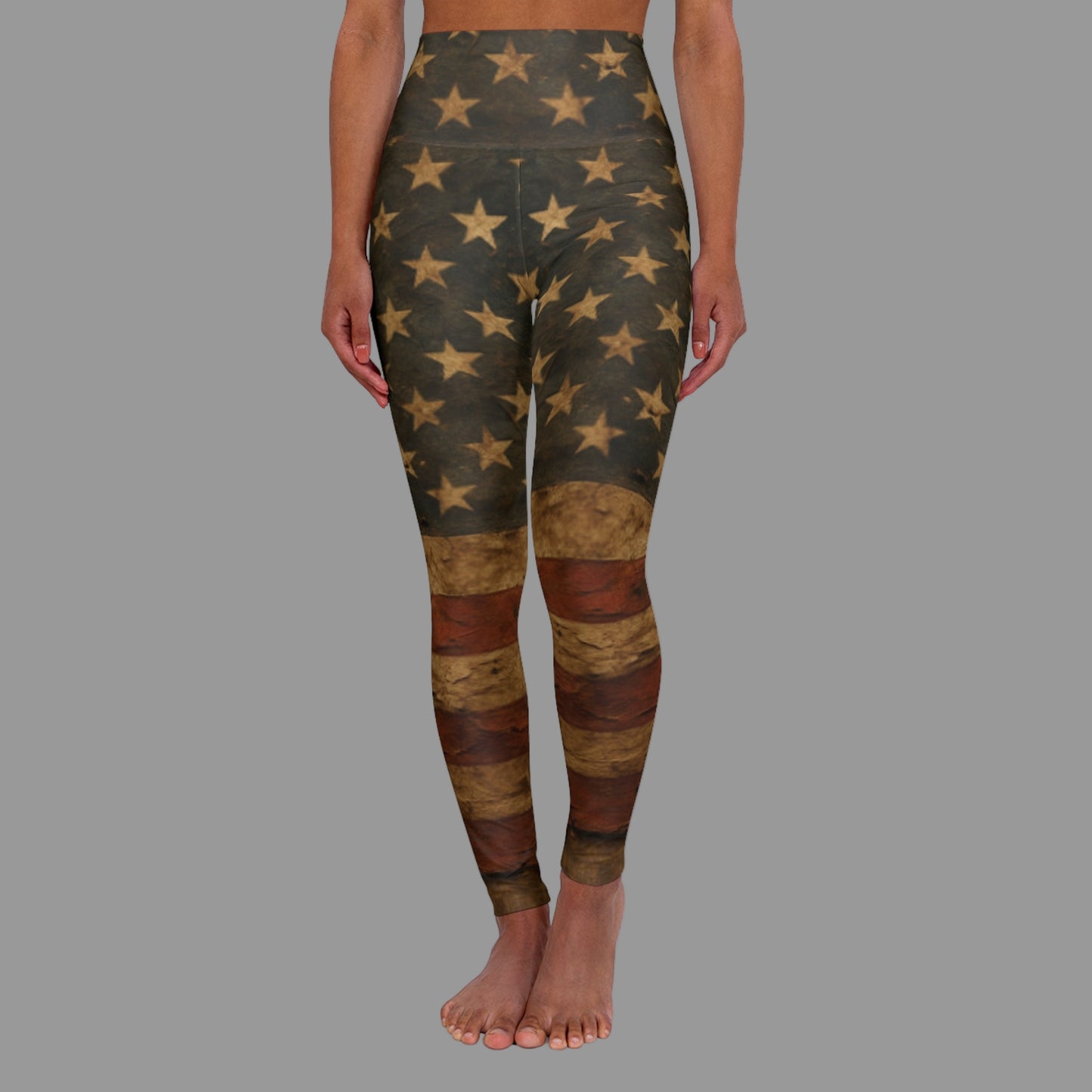 JA Battle Worn Patriot High Waisted Yoga-Leggings