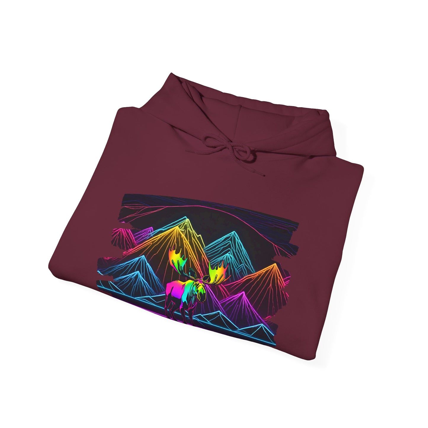 The King Awaits Neon Moose Hoodie