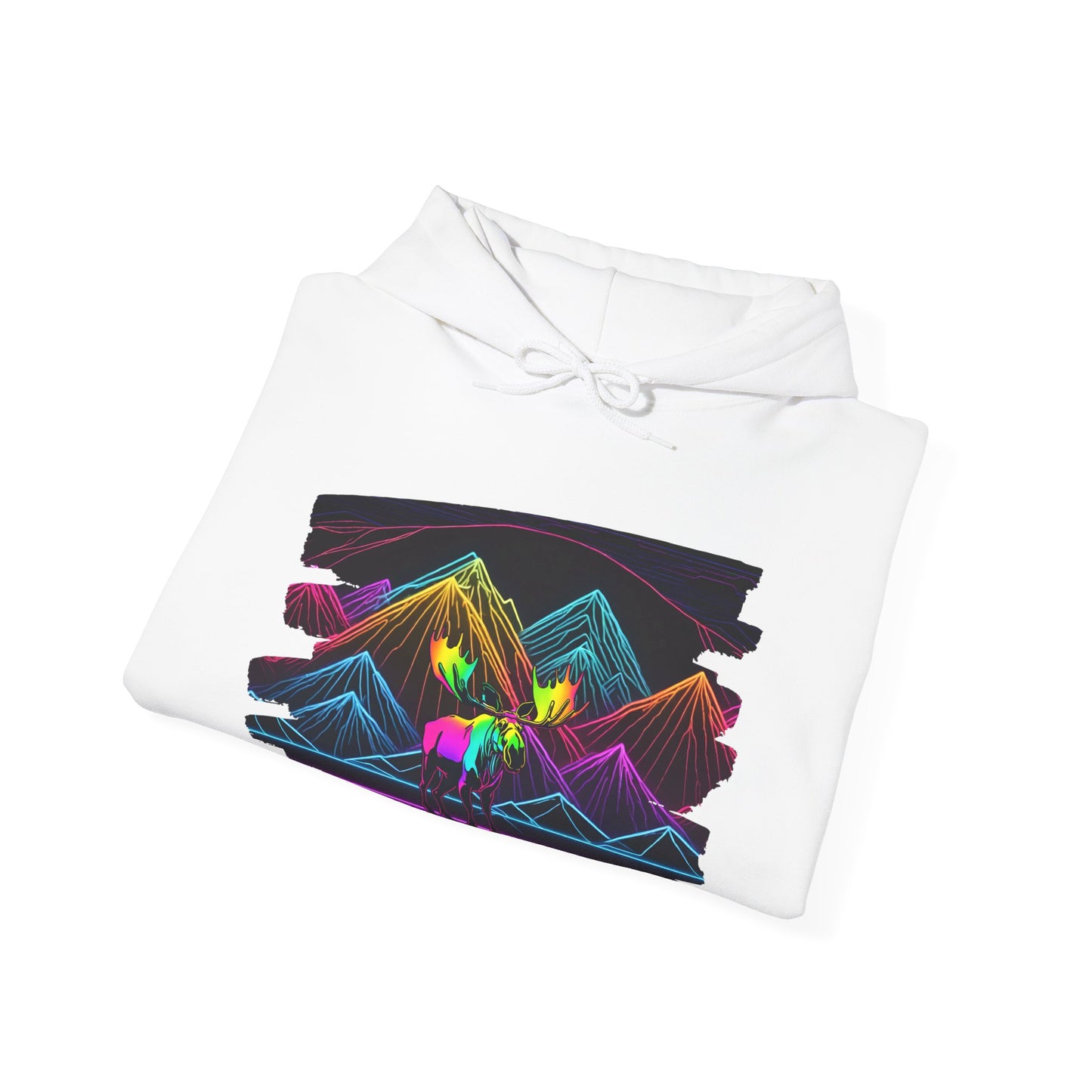 The King Awaits Neon Moose Hoodie