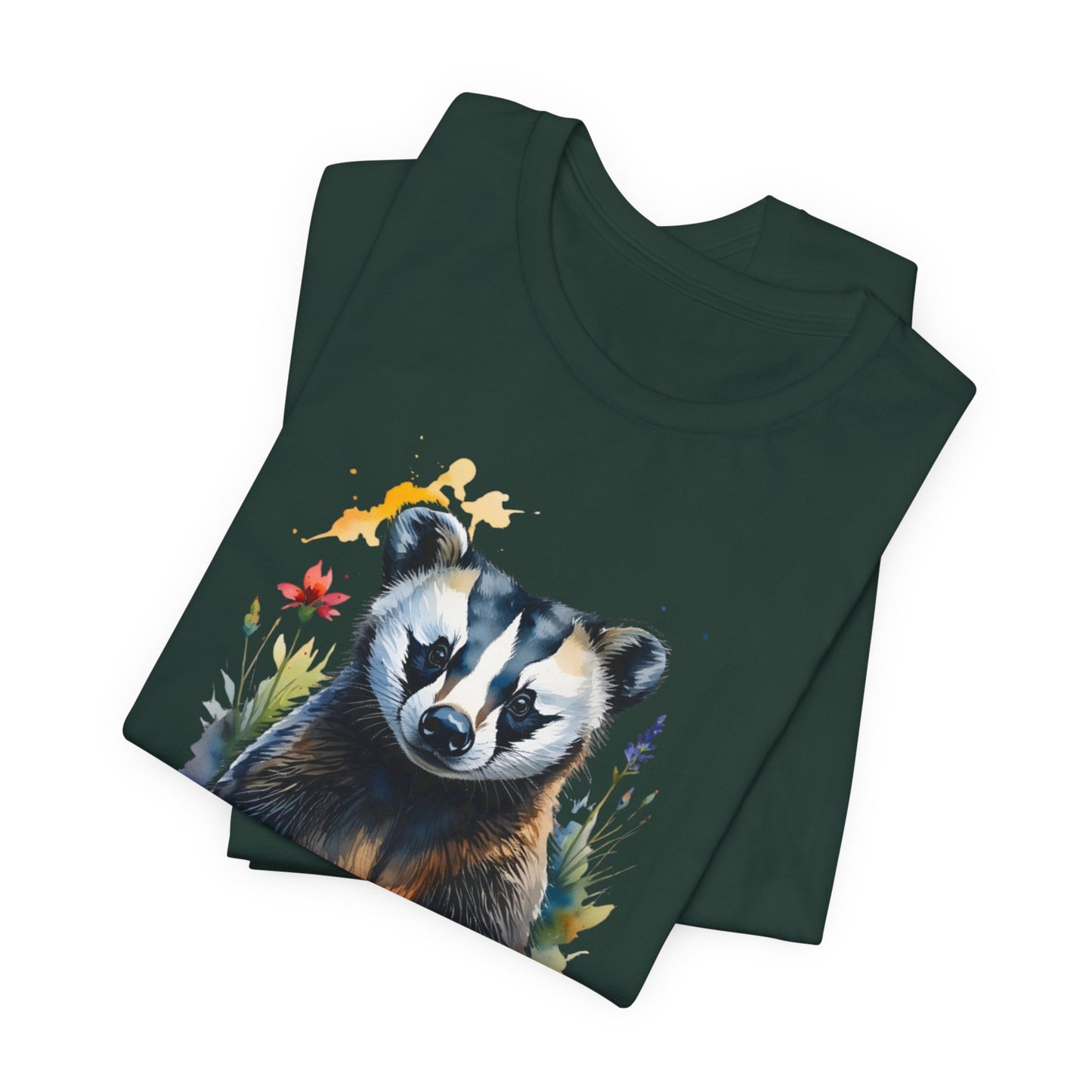 JA Watercolor Badger T-Shirt
