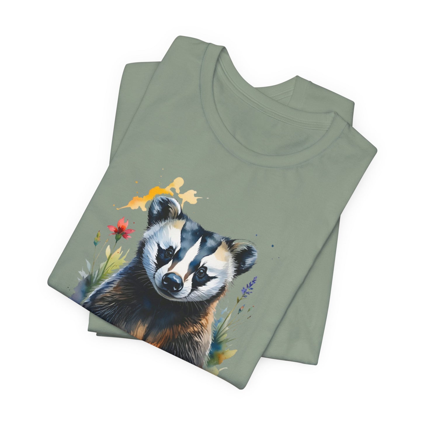 JA Watercolor Badger T-Shirt