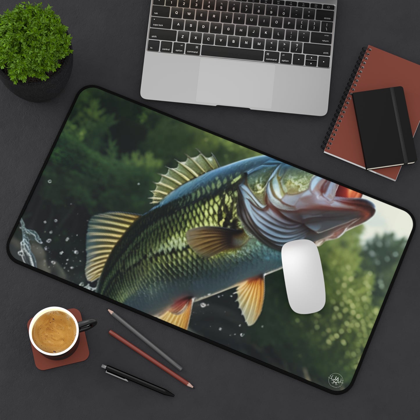 JA Bass Fish'N Desk Mat