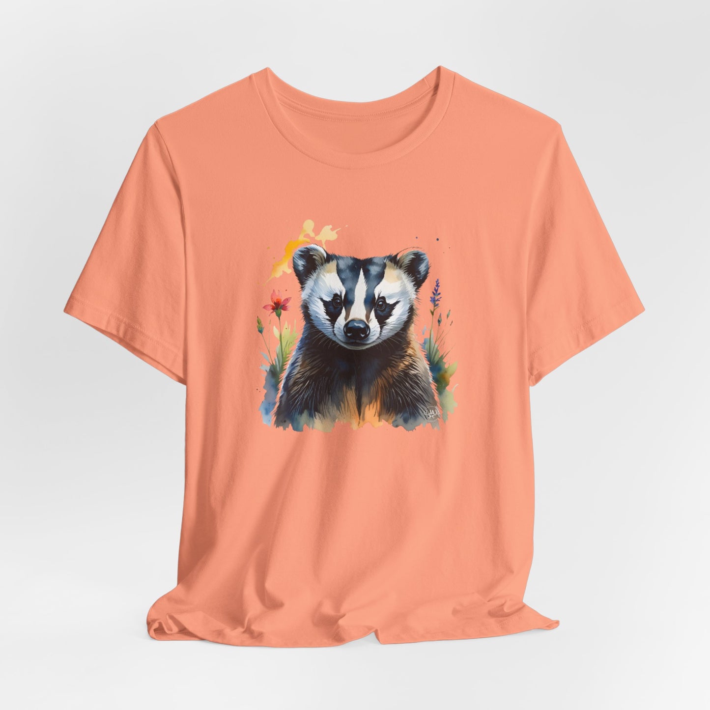 JA Watercolor Badger T-Shirt