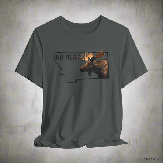JA Moose GO HUNT Montana T-Shirt