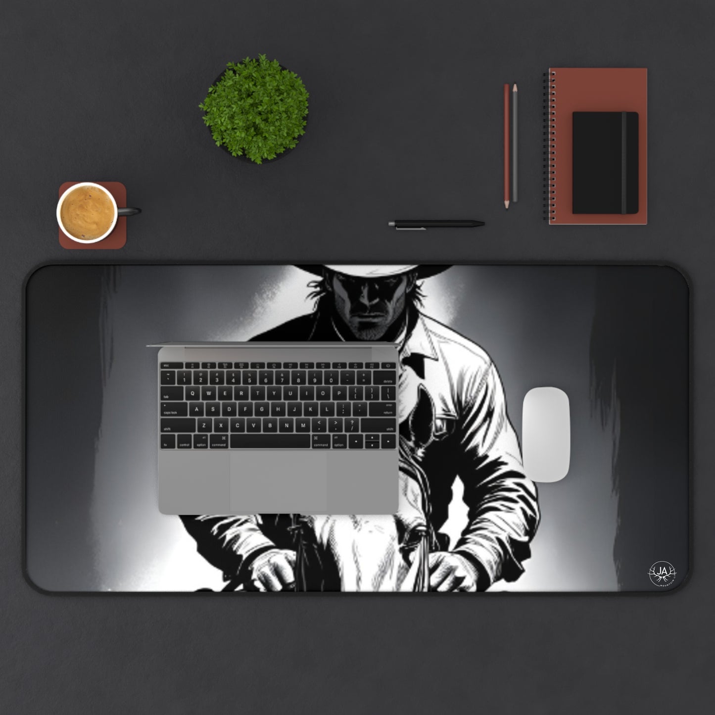 JA Western Cowboy Desk Mat