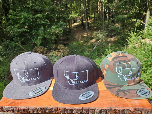 JA Flat Bill Montana Muley Snapback