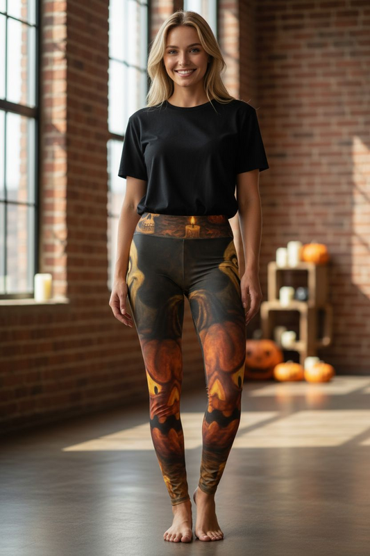 JA Halloween High Waisted Yoga-Leggings